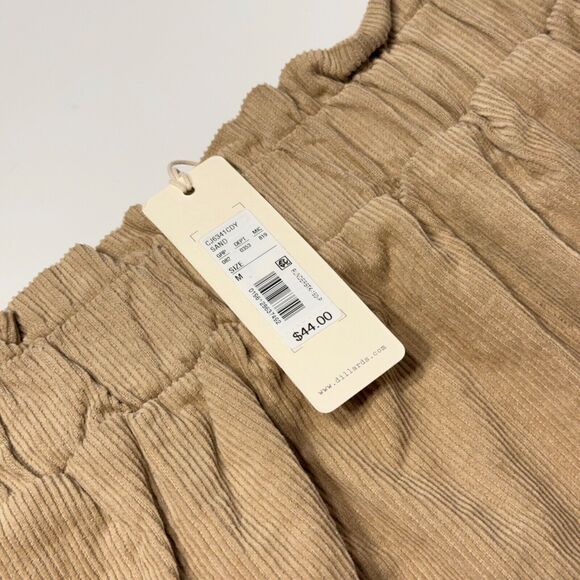 NWT $44 Copper Key Dillard’s Corduroy Mini Skirt Brown Sand Women’s Size M (A6) - Picture 5 of 9